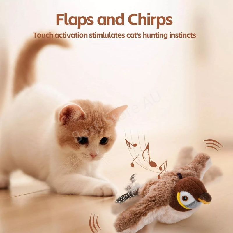 Electronic Chirping Bird Interactive Cat Toy - Cat Toy