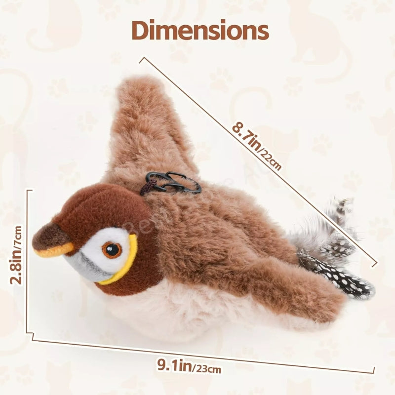Electronic Chirping Bird Interactive Cat Toy - Cat Toy