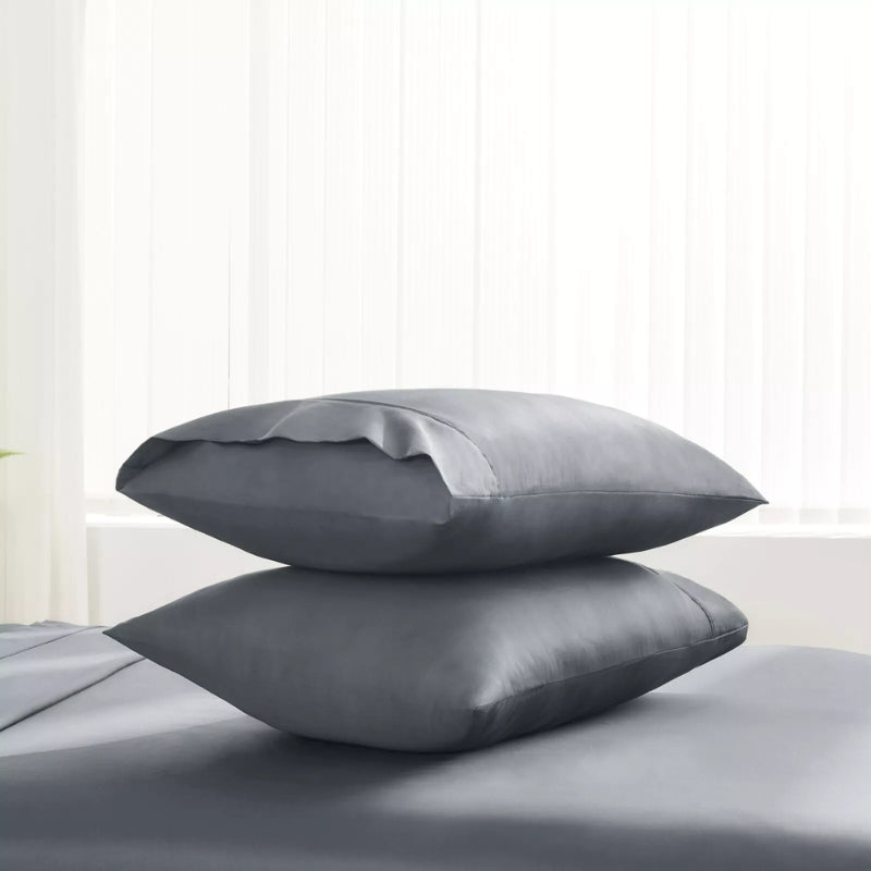 Cotton 4Pcs Flat Fitted Sheet Set Pillowcase Quilt Cover - Bedding Sheet